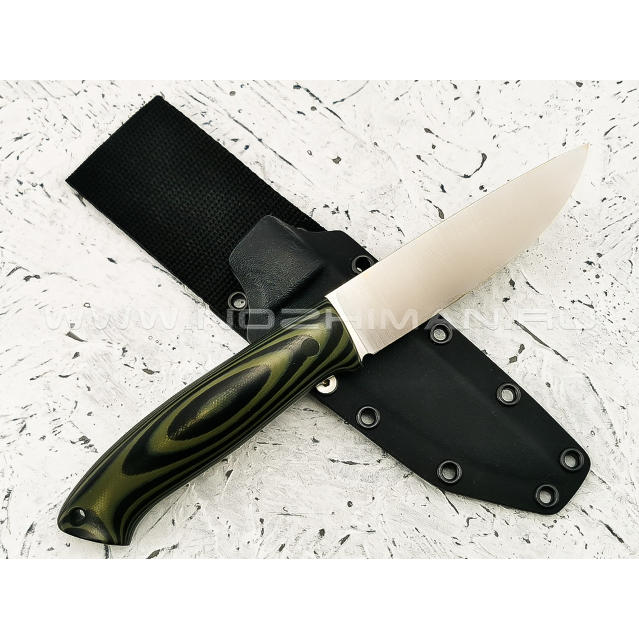 Апус нож Guard Dog сталь M390, рукоять G10 black\olive