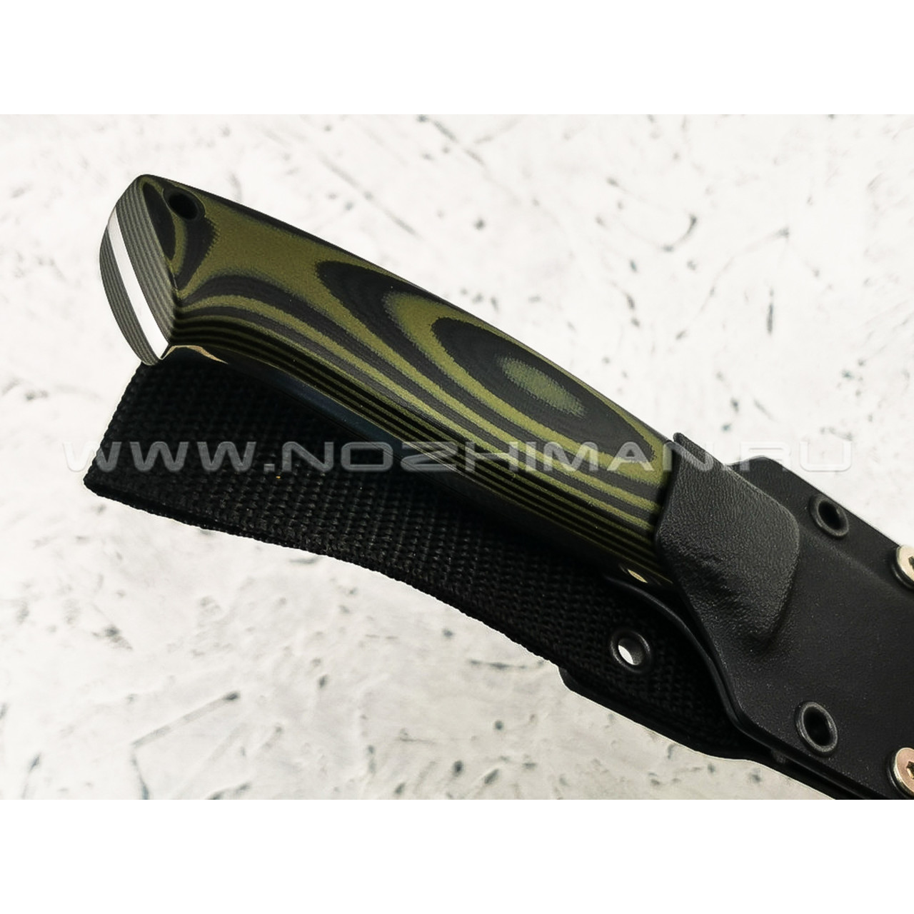 Апус нож Guard Dog сталь M390, рукоять G10 black\olive