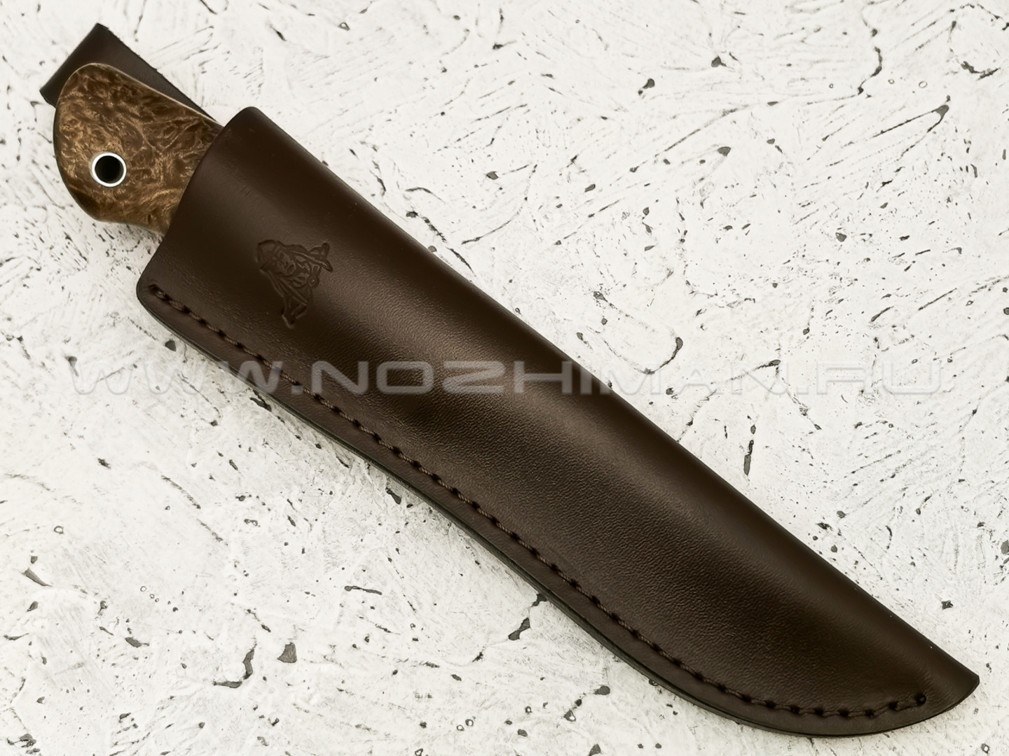 Нож "Клык" сталь CPM S110V, рукоять кап клёна (Кметь)