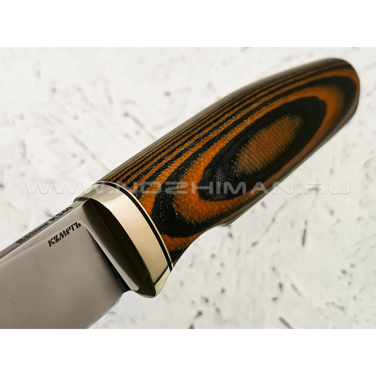 Нож "Скинер" сталь K340, рукоять микарта (Кметь)