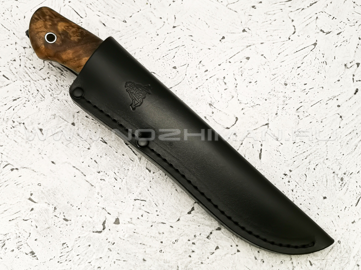 Нож "Панцуй" сталь S390, рукоять кап клёна (Кметь)
