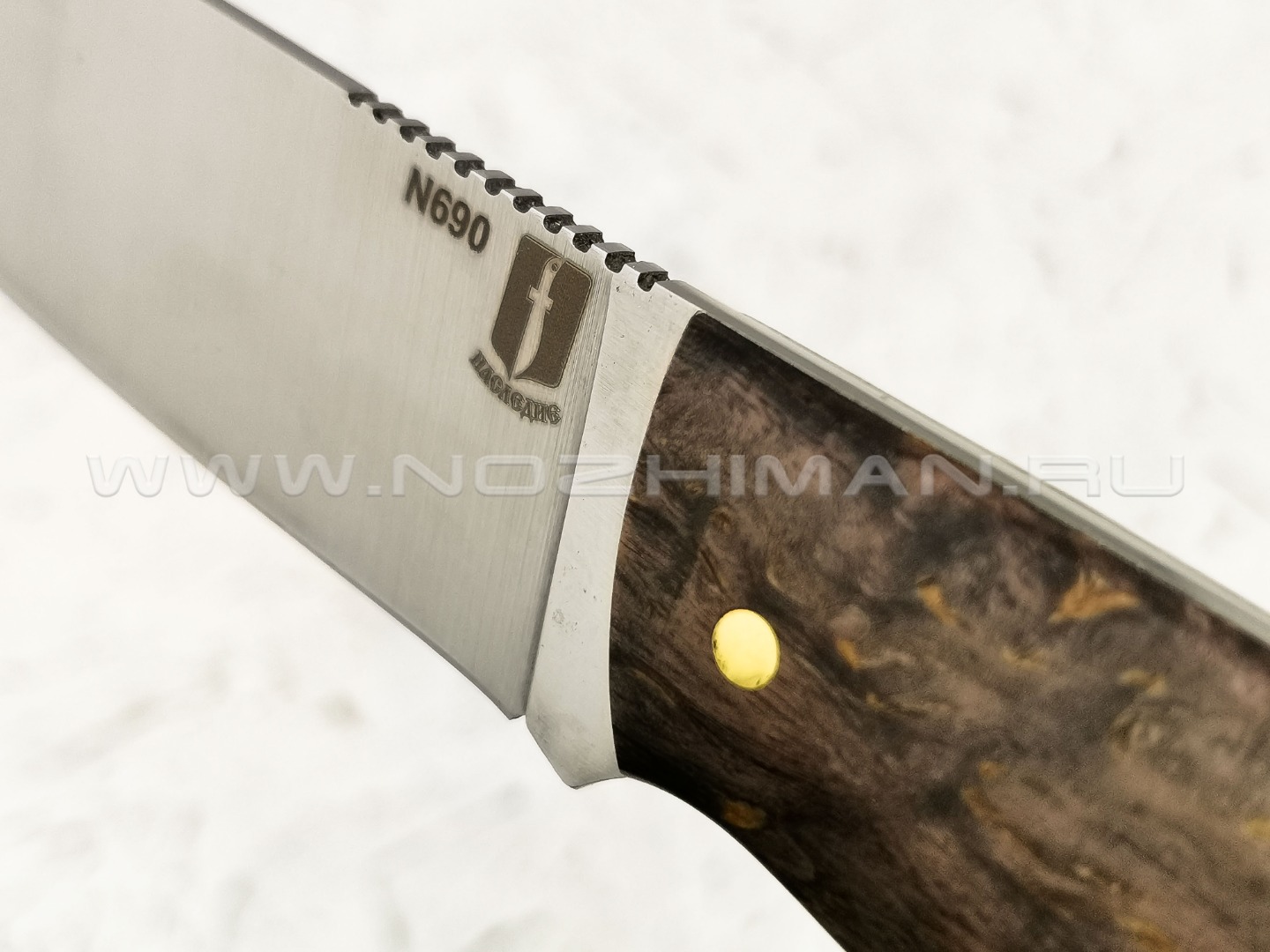 Нож "Рабочий" сталь N690, рукоять карельская береза (Наследие)