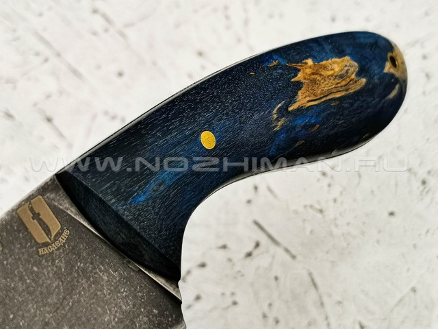 Нож "Боровик" булатная сталь, рукоять карельская береза (Наследие)