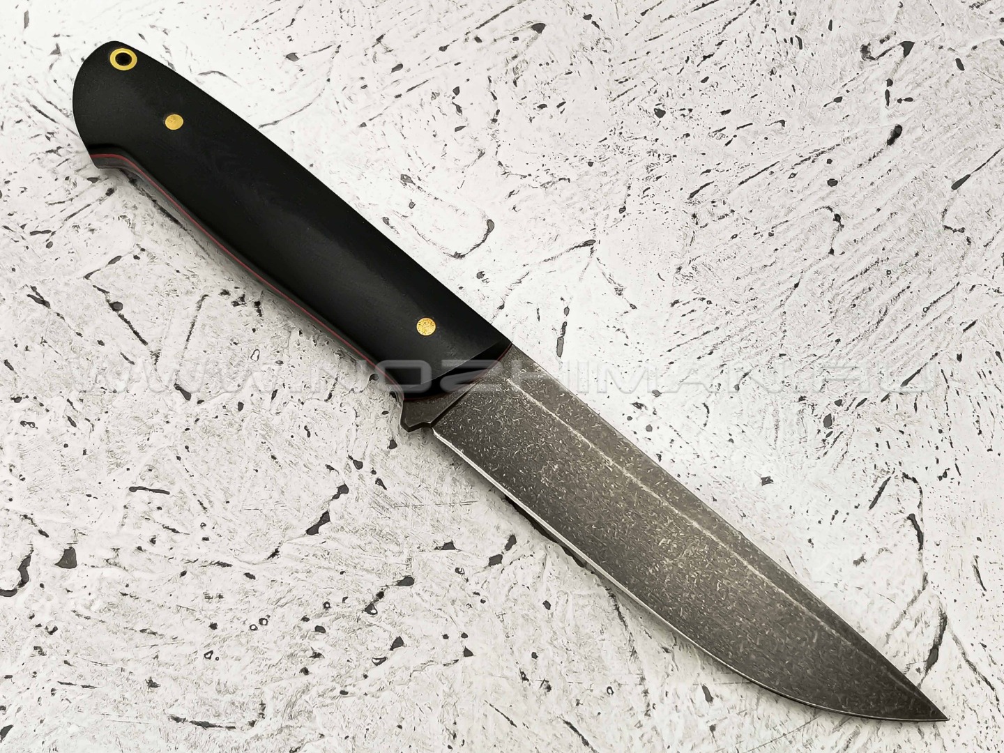 Нож "Цезарь" булатная сталь, рукоять G10 black (Наследие)