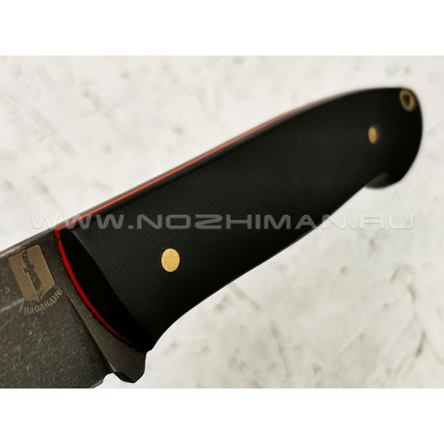 Нож "Цезарь" булатная сталь, рукоять G10 black (Наследие)