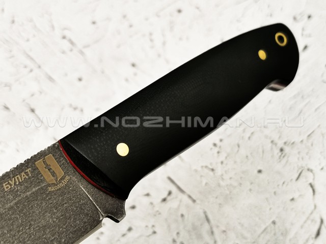 Нож "Цезарь-2" булатная сталь, рукоять G10 black (Наследие)
