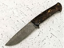 Нож "Бригадир" дамасская сталь, рукоять карельская береза (Наследие)