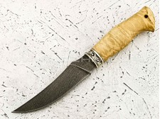 Нож "Крысиный зуб" сталь ХВ5, рукоять березовый сувель (Наследие)