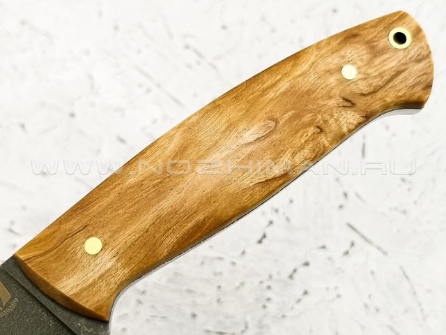 Нож "Рабочий" булатная сталь, рукоять карельская береза (Наследие)