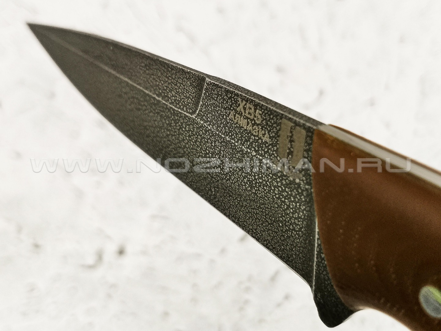 Нож "Лис" сталь ХВ5, рукоять G10 brown (Наследие)