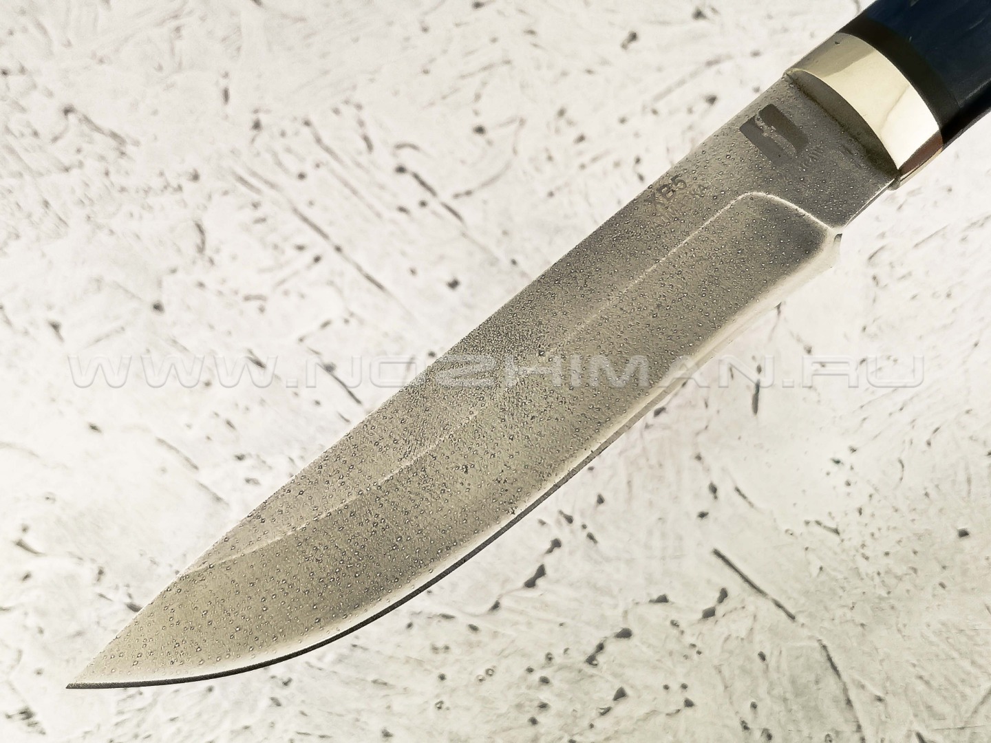 Нож "Ворсма" сталь ХВ5, рукоять карельская береза, мельхиор (Наследие)
