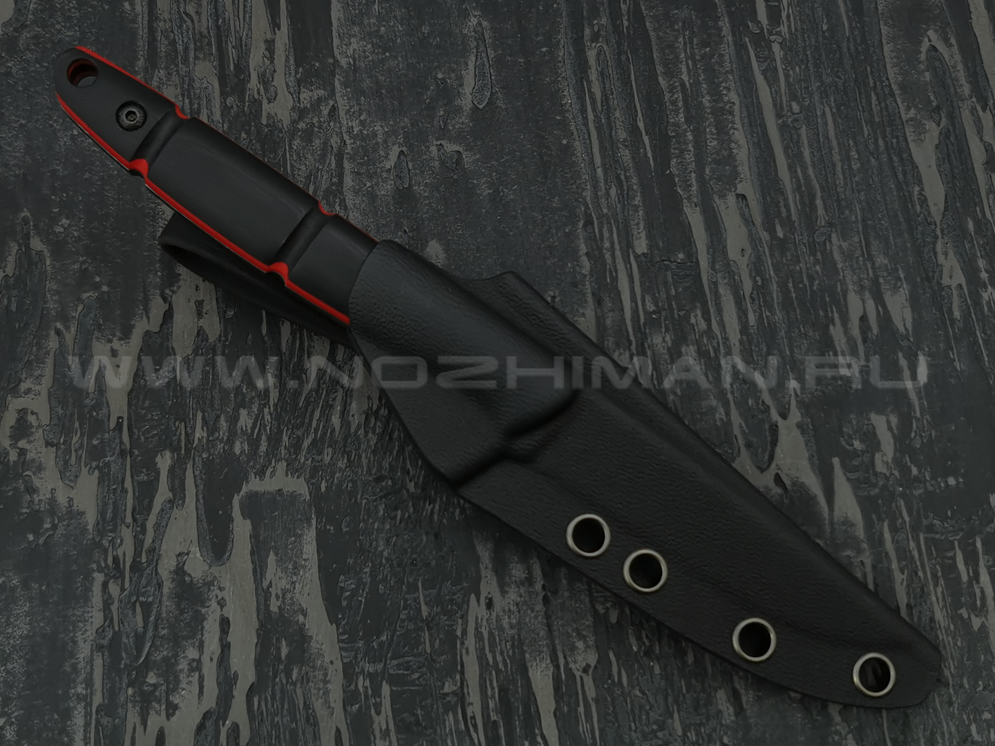 N.C.Custom нож Viper сталь X105 blackwash, рукоять G10 black & red