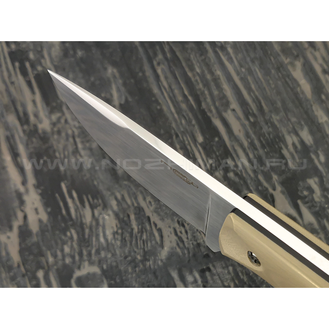 N.C.Custom нож Fang сталь X105 satin, рукоять G10 tan