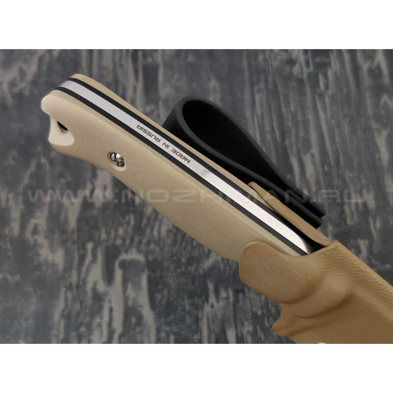 N.C.Custom нож Fang сталь X105 satin, рукоять G10 tan