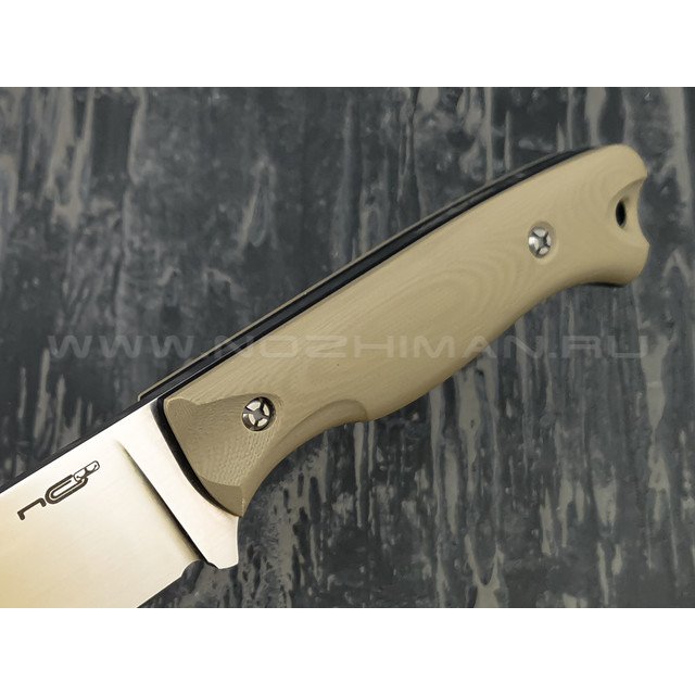 N.C.Custom нож Fang сталь X105 satin, рукоять G10 tan