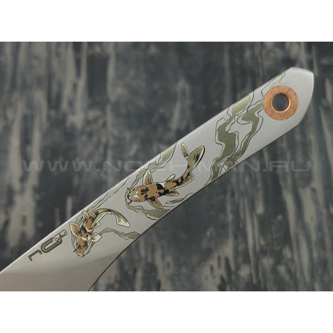 N.C.Custom киридаши KOI сталь Aus-8 beadblast