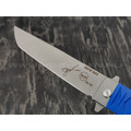 Нож Brutalica Badyuk Tanto Limited, сталь D2 стоунвош, рукоять G10 blue