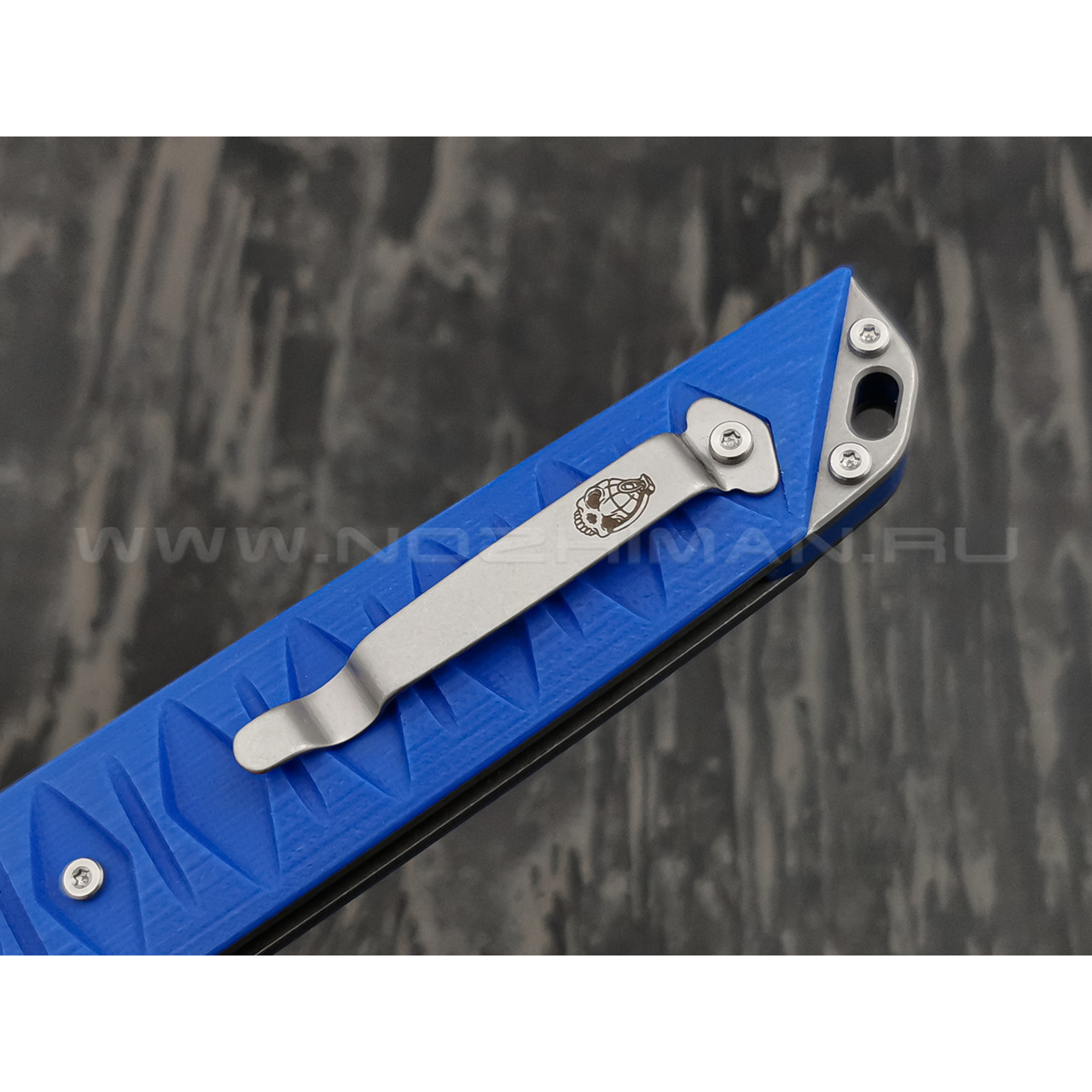 Нож Brutalica Badyuk Tanto Limited, сталь D2 стоунвош, рукоять G10 blue