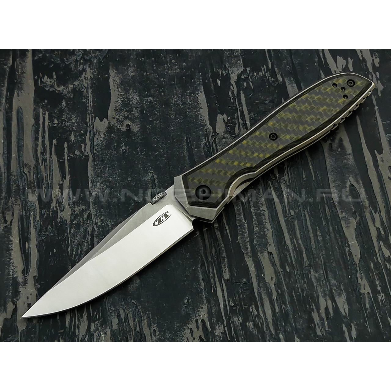 Zero Tolerance нож 0640 Emerson Manual, сталь CPM 20CV, рукоять титан, карбон