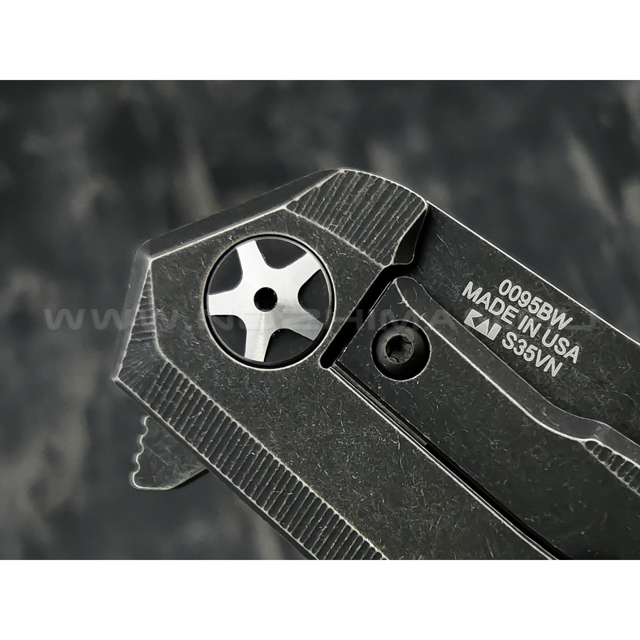 Zero Tolerance нож 0095BW, сталь CPM S35VN блэквош, KVT, рукоять титан
