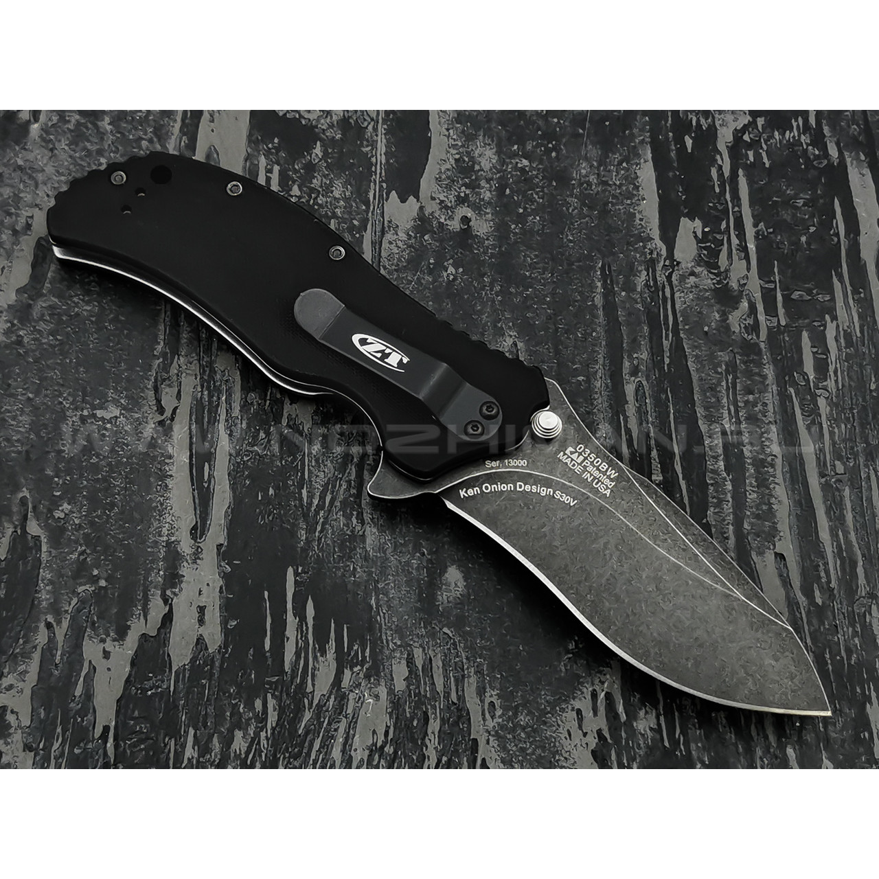 Zero Tolerance нож 0350BW, сталь CPM S30V, рукоять G10 black