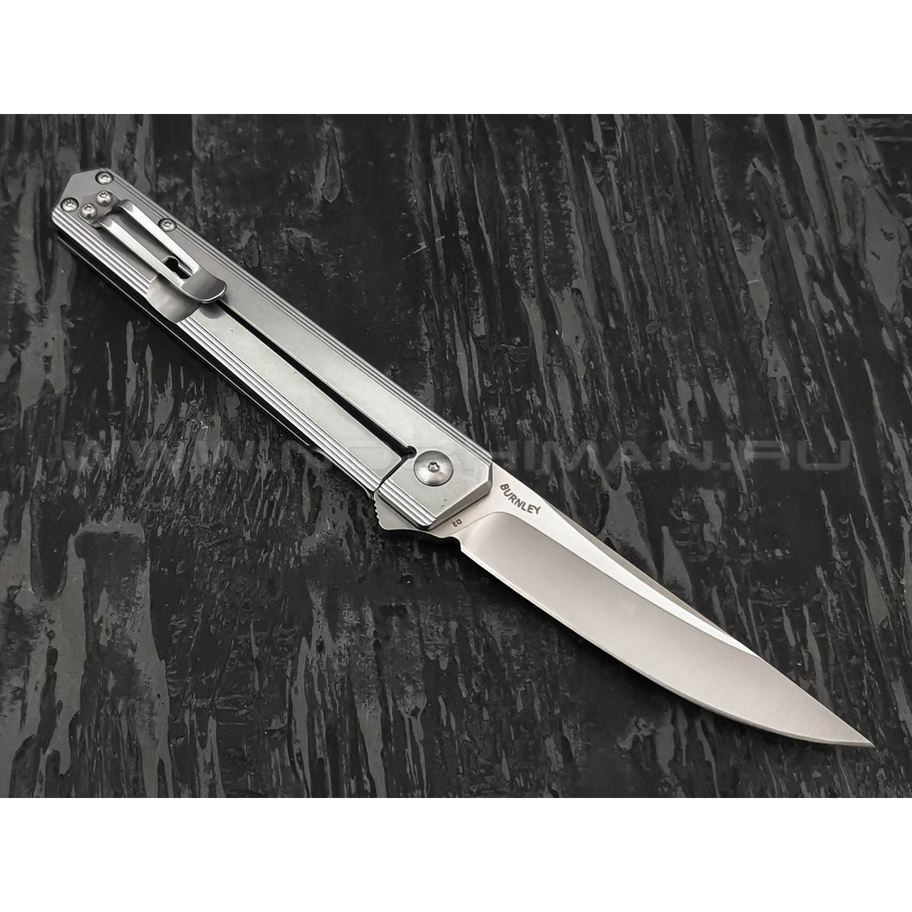 Нож Boker Plus Kwaiken Flipper Framelock 01BO269, сталь D2, рукоять Stainless Steel