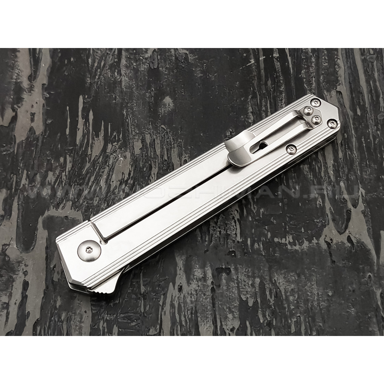 Нож Boker Plus Kwaiken Flipper Framelock 01BO269, сталь D2, рукоять Stainless Steel