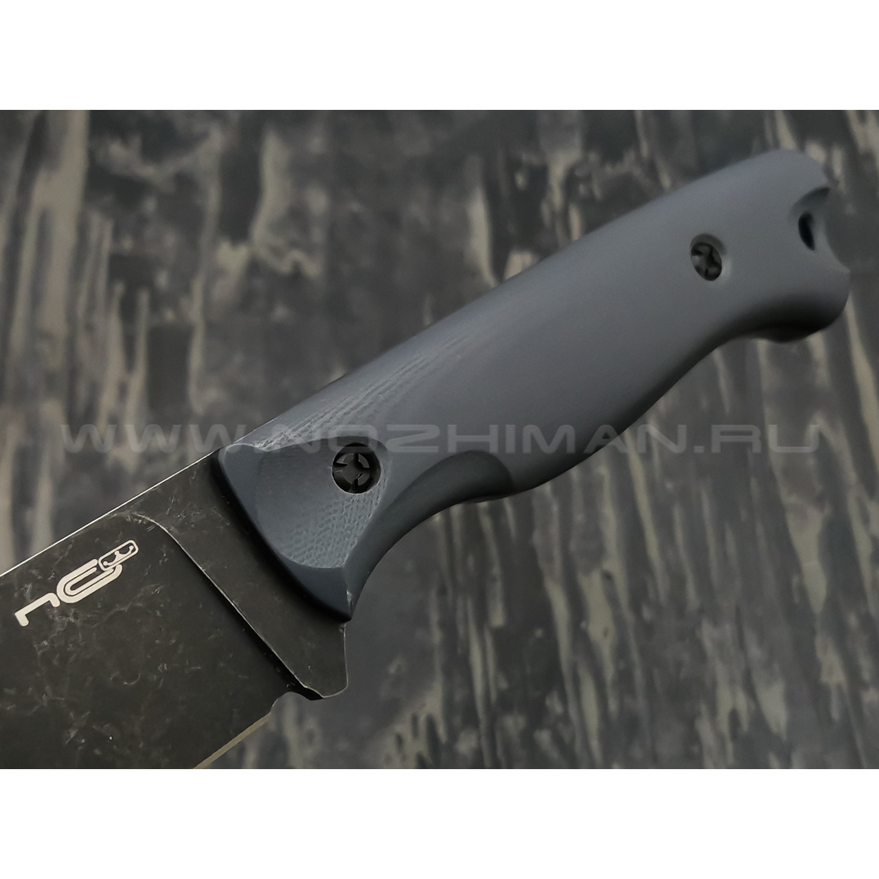 N.C.Custom нож Fang сталь X105 блэквош, рукоять G10 dark grey
