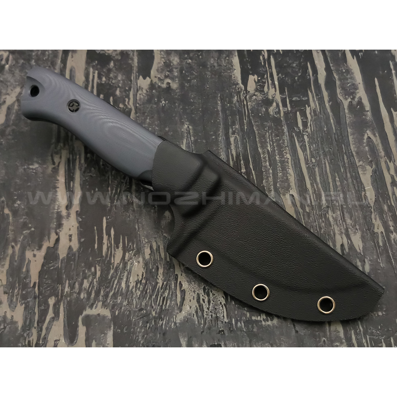 N.C.Custom нож Fang сталь X105 блэквош, рукоять G10 dark grey