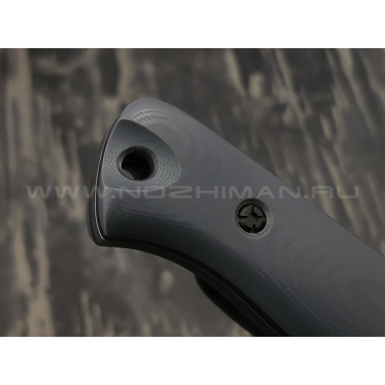 N.C.Custom нож Fang сталь X105 блэквош, рукоять G10 dark grey