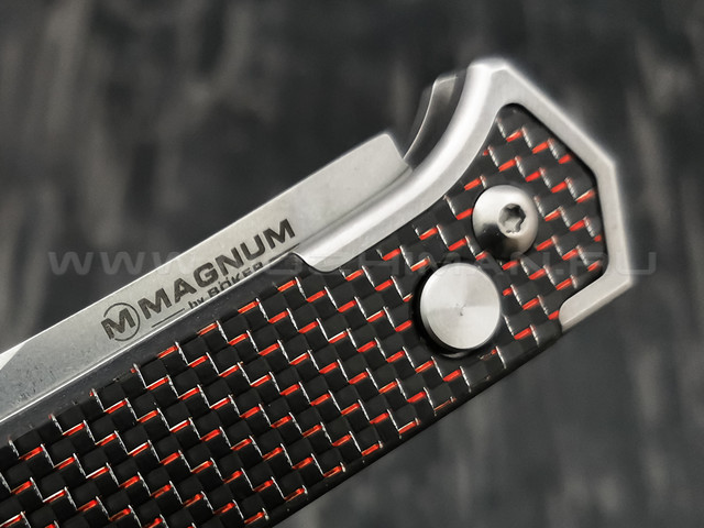 Нож Magnum Rubico Auto 01SC054, сталь 440A, рукоять carbon, steel