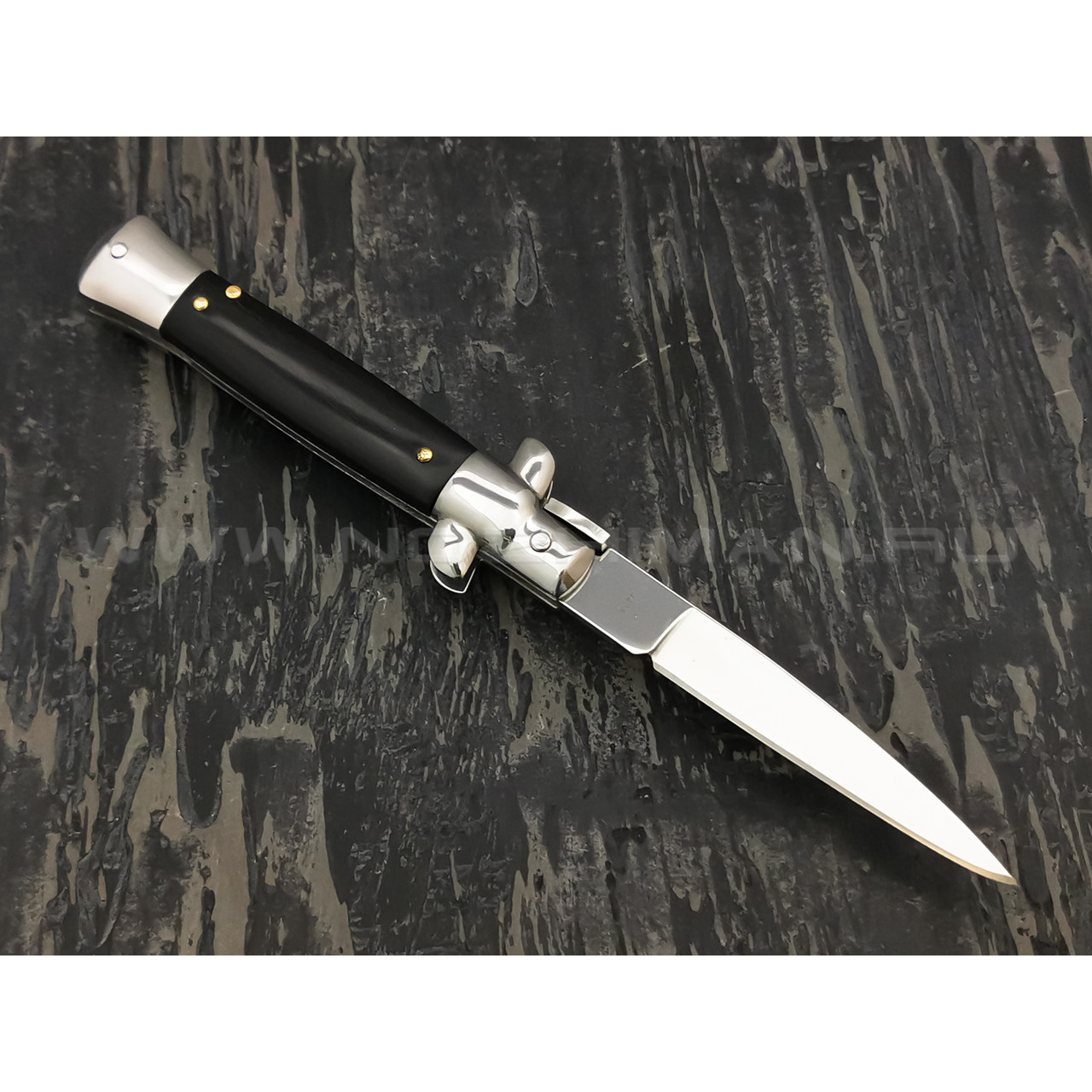 Автоматический нож Magnum Sicilian Needle Dark Wood 01MB278, сталь 440A, рукоять дерево Pakka