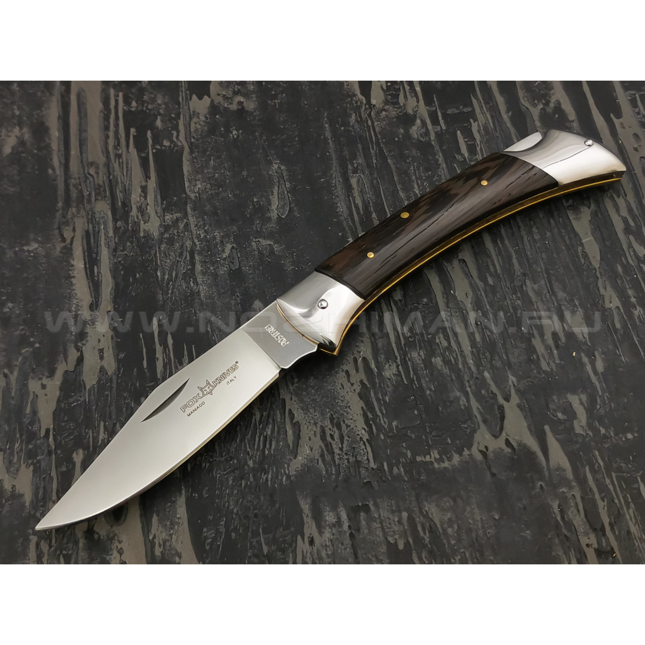 Нож Fox Hunting 316, сталь 420C, рукоять дерево венге