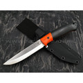 Апус нож Maverick, сталь k110 satin, рукоять микарта, G10 orange