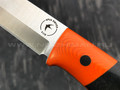Apus Knives нож Maverick, сталь k110 satin, рукоять микарта, G10 orange