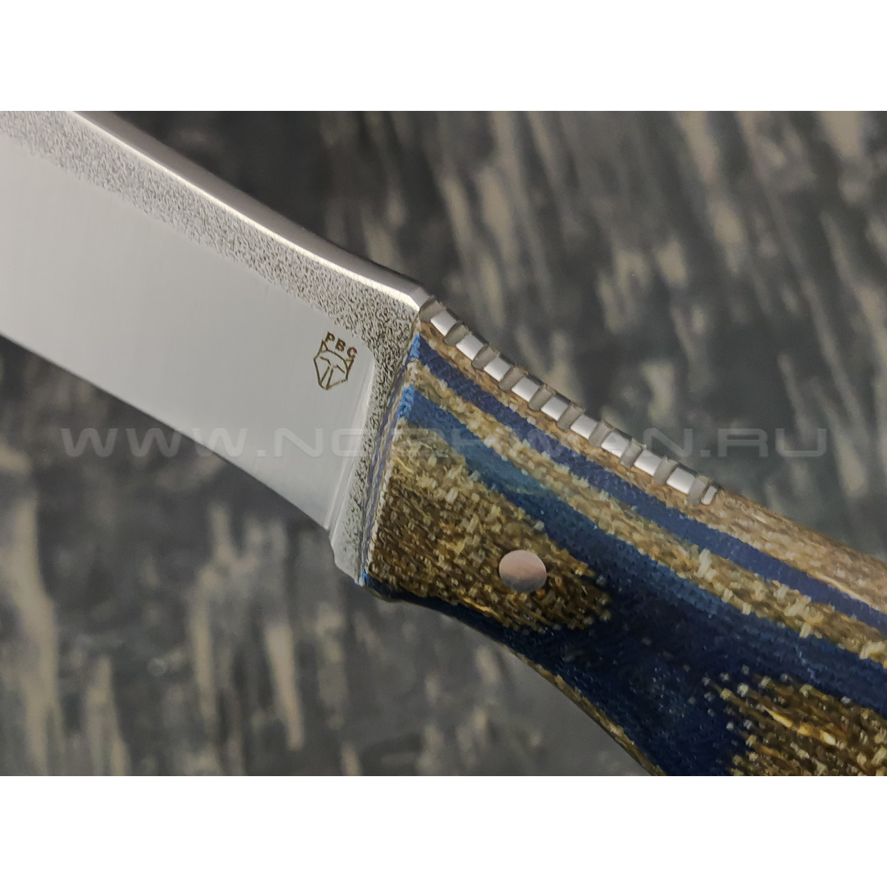 РВС нож Гудкэт, сталь N690 с крио, рукоять микарта