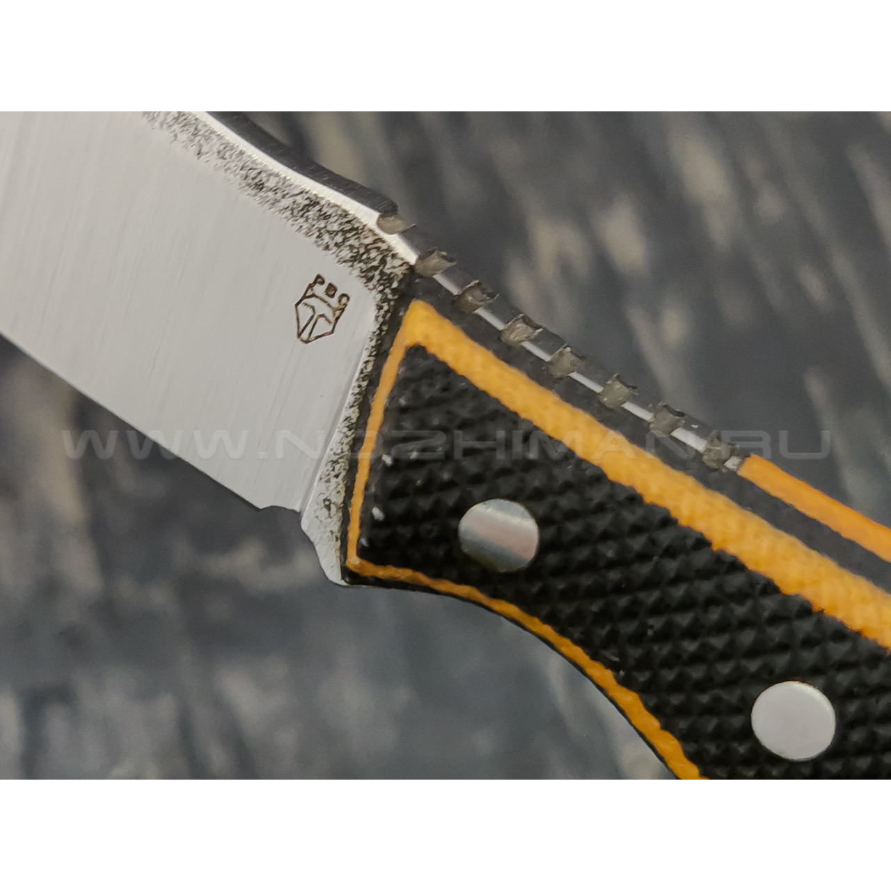 РВС нож Опёнок, сталь M390 с крио, рукоять микарта