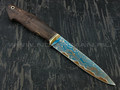 Нож "Ладья" дамасская сталь, рукоять карельская береза (Тов. Завьялова)