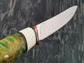 Нож "Скинер-Б" сталь S125V, рукоять кап клёна, клык моржа, бронза (Тов. Завьялова)