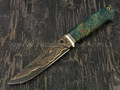 Нож "Ладья-2" дамасская сталь, рукоять карельская береза, мельхиор (Тов. Завьялова)