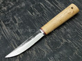 Нож "Якут" сталь Х12МФ, рукоять карельская береза, дюралюминий (Тов. Завьялова)