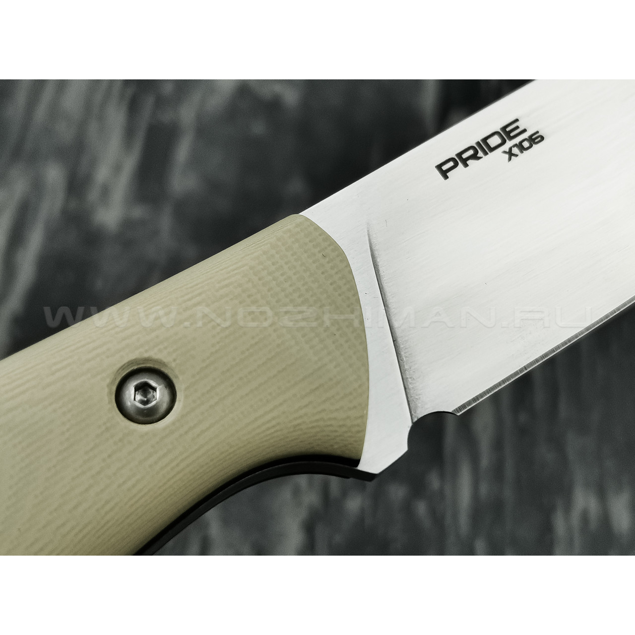 N.C.Custom нож Pride сталь X105 satin, рукоять G10 tan