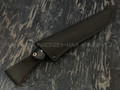 Нож "Крейсер" сталь Vanadis 10 stonewash, рукоять G10 black (Тов. Завьялова)