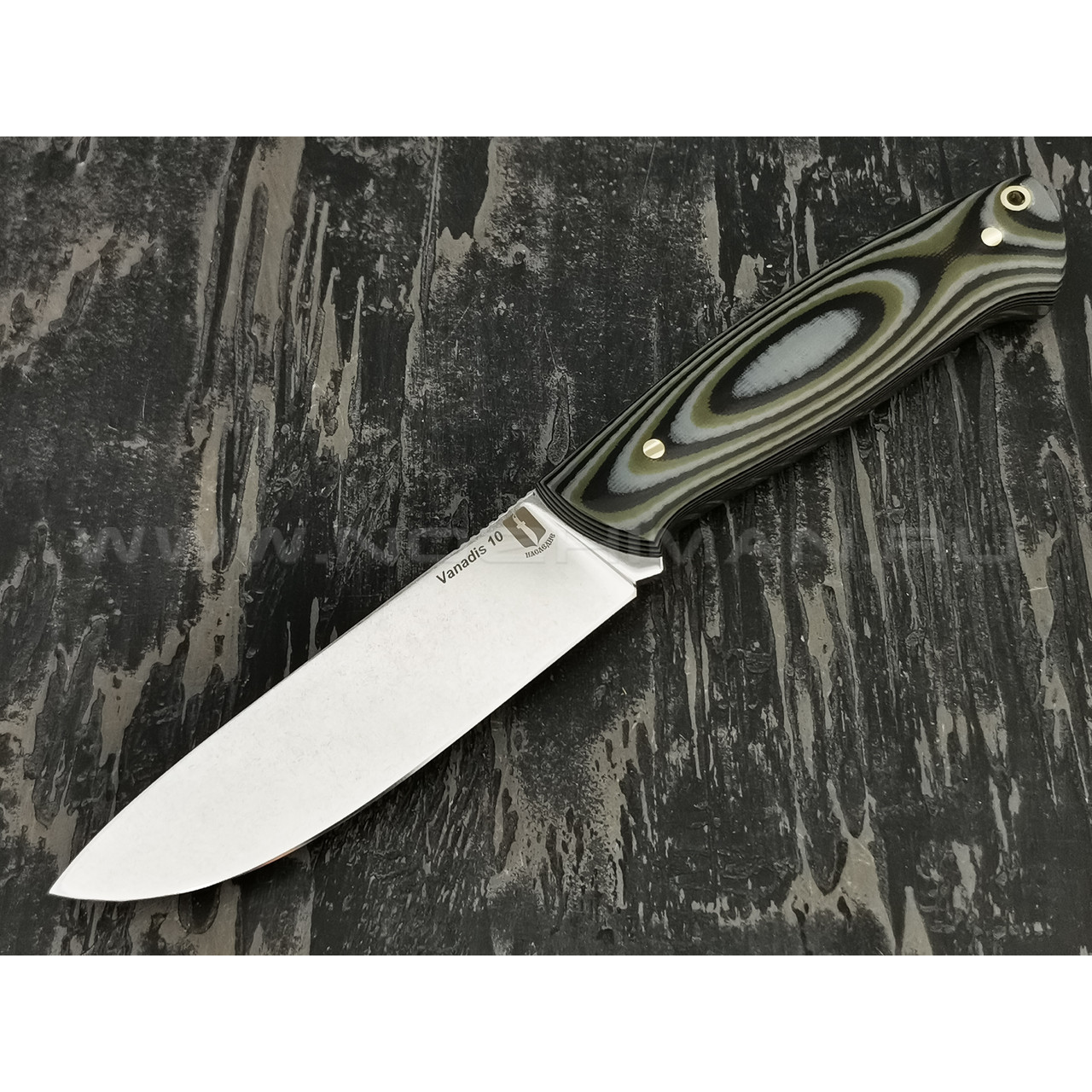 Нож "Рабочий" сталь Vanadis 10, рукоять G10 black-grey-olive (Наследие)