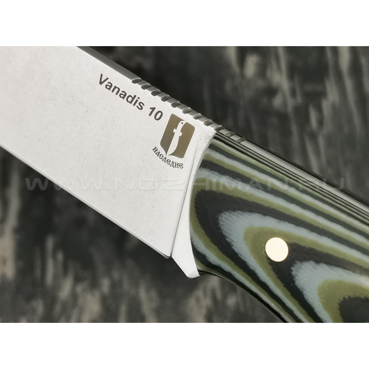 Нож "Рабочий" сталь Vanadis 10, рукоять G10 black-grey-olive (Наследие)