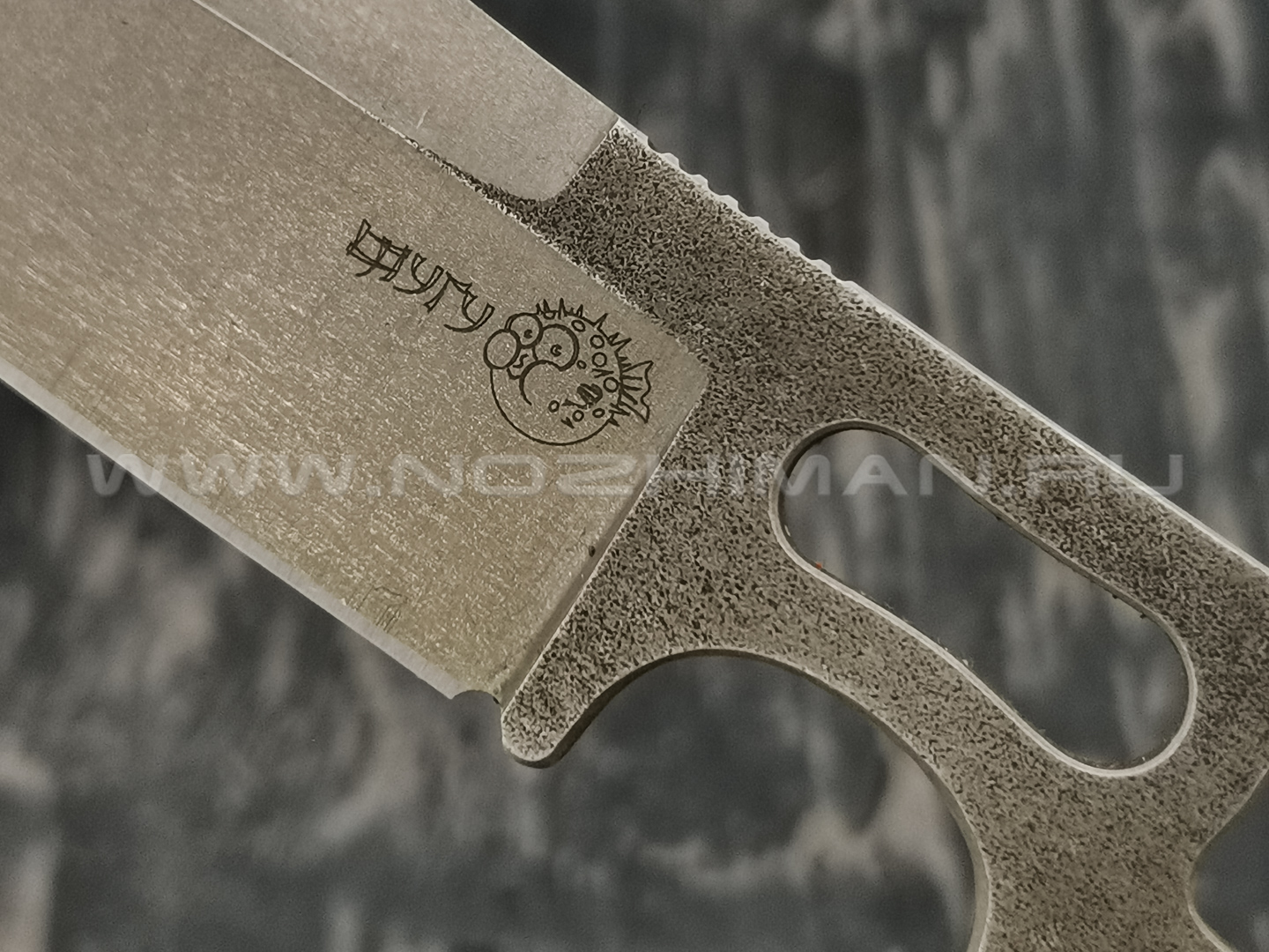 1-й Цех нож "Фугу" сталь K110, рукоять сталь