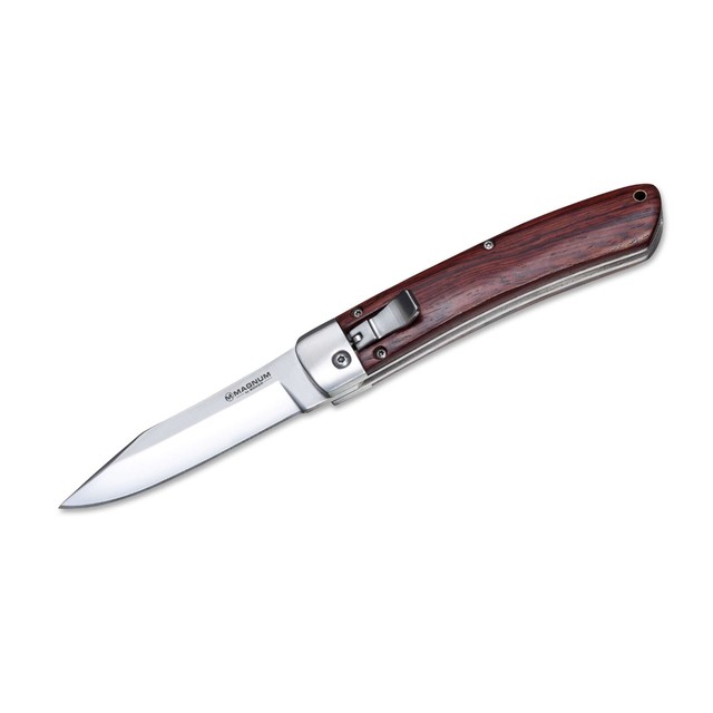 Нож Magnum Automatic Classic 01RY911 сталь 440A рукоять дерево Rosewood