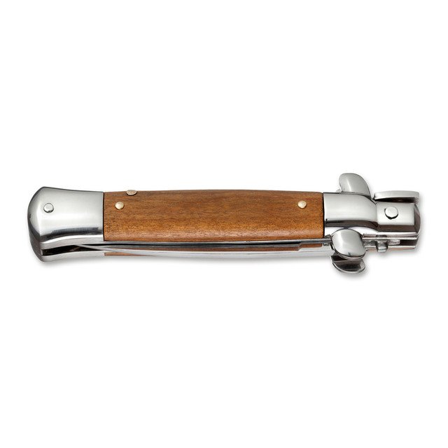 Автоматический нож Magnum Sicilian Needle Olive Wood 01MB279 сталь 440A рукоять дерево олива