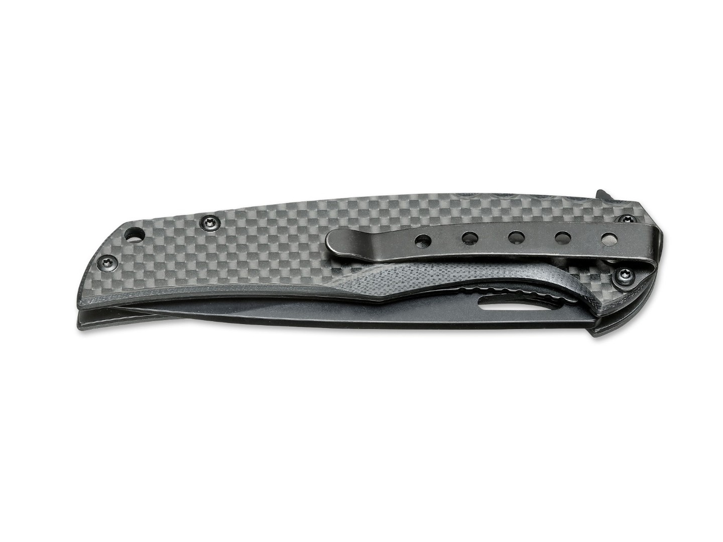 Нож Magnum Black Carbon 01RY703 сталь 440A рукоять Carbon fiber