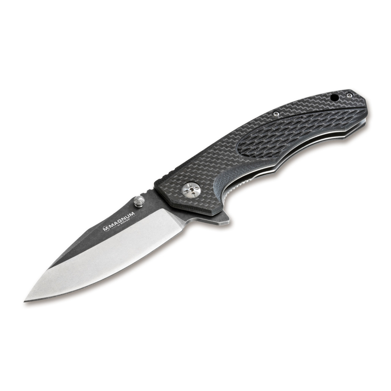 Нож Magnum Omen 01SC057 сталь 440A рукоять G10, Carbon fiber